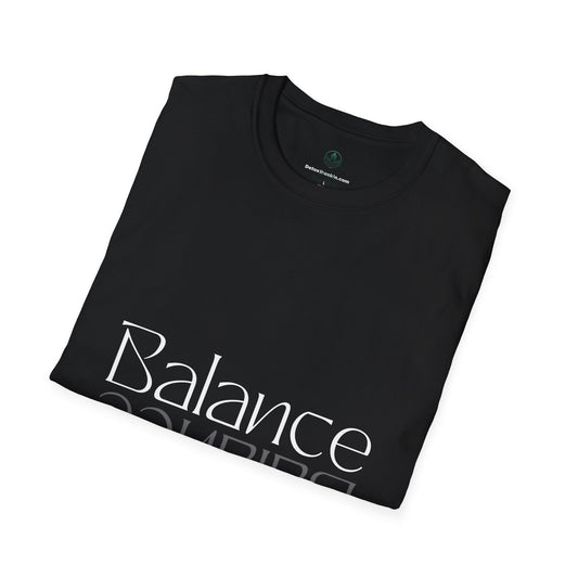 Motivational Unisex Softstyle T-Shirt - 'Balanced' Inspiration Tee